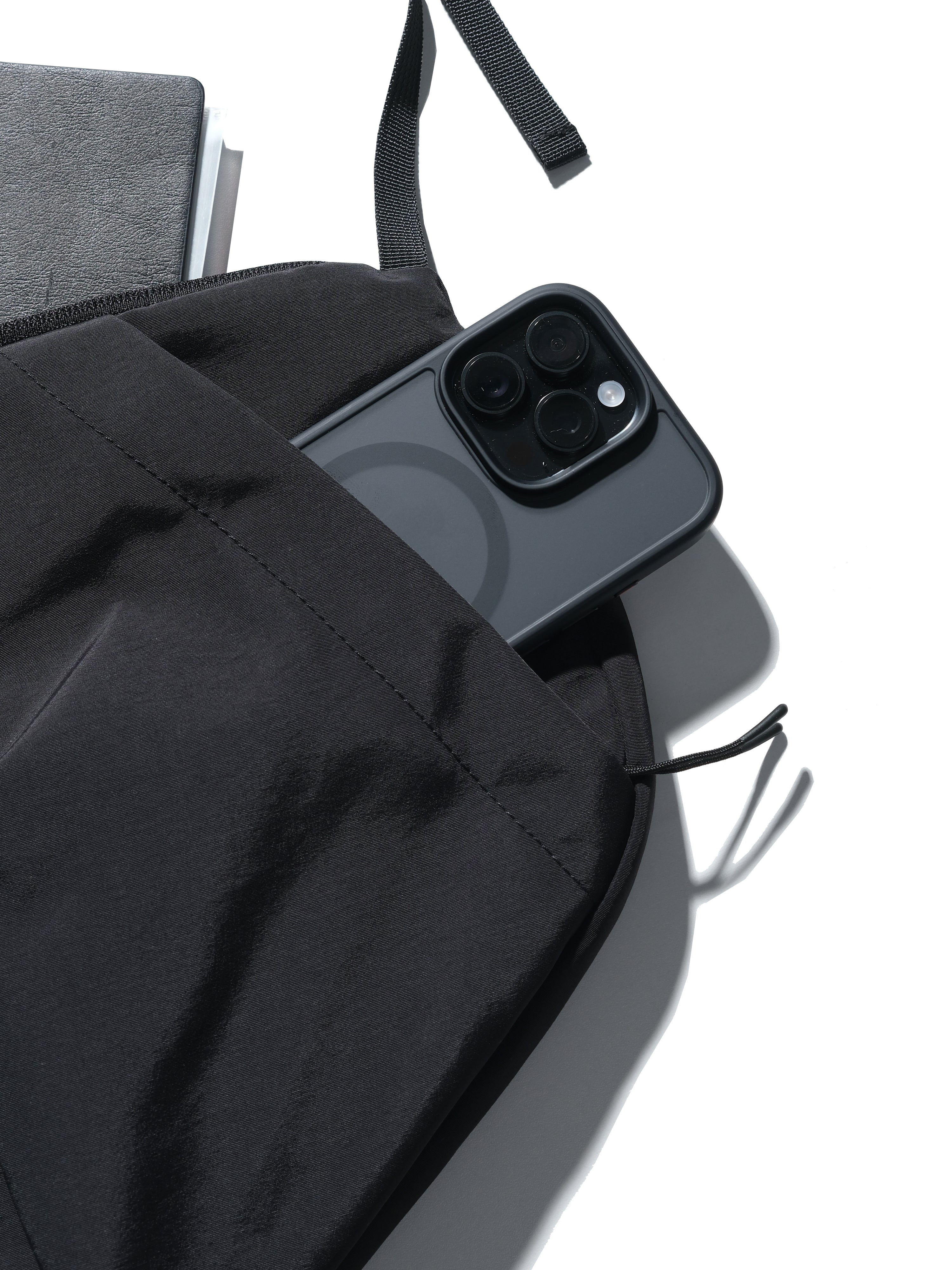 A24-CS-01-B  Futuristic Crossbody Bag (Black)