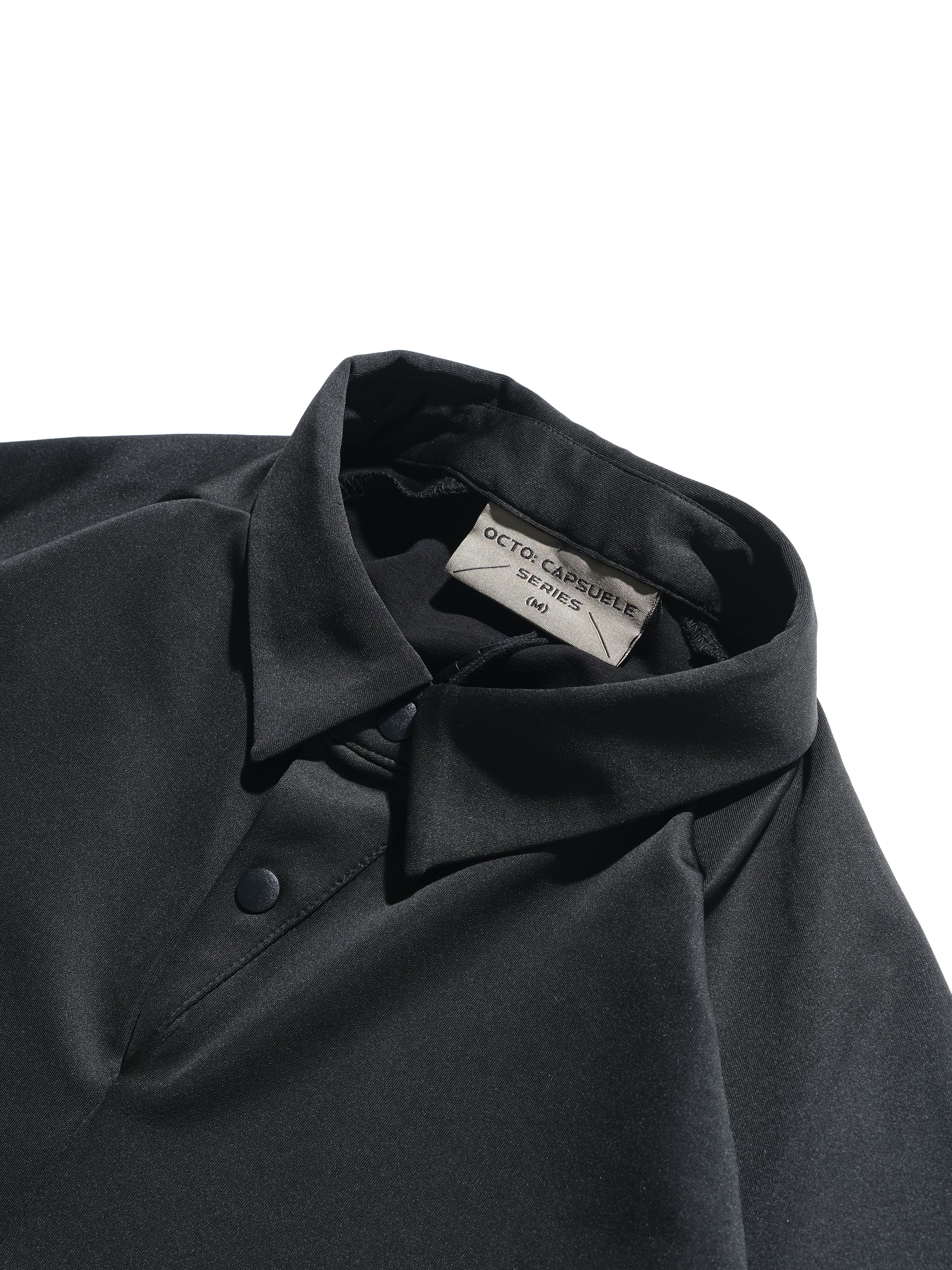 S24  / C-03-T3   Crescent Polo Shirt  (Black)