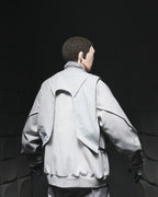 A24-CS-01-O    Futuristic Vest (Bright Grey)