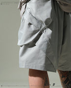 S24 / 02 — S-01  Radial Visor Shorts  (Slate Grey)