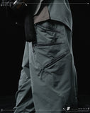 AW23 / 02 —  P23-130 Trapezoidal V-Shape Visor Arc Wide Pants  (Slate Grey)