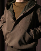 A26-SD1-H / Layered Arc Hoodie (Brown)