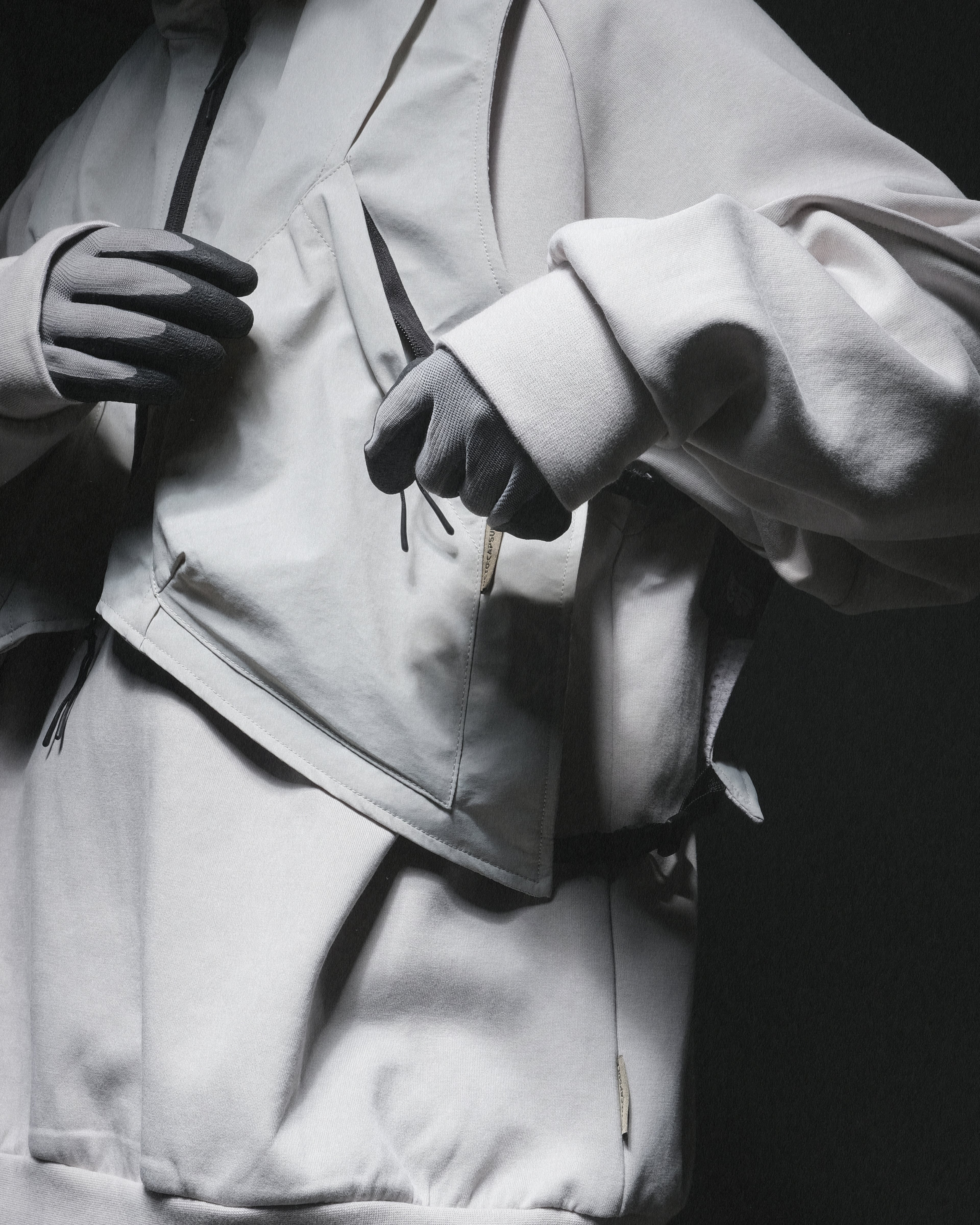 A24-CS-01-O    Futuristic Vest (Bright Grey)