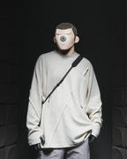 A24-CS-01-T   Futuristic Long Sleeves T-shirt (Ivory White)