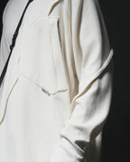A24-CS-01-T   Futuristic Long Sleeves T-shirt (Ivory White)
