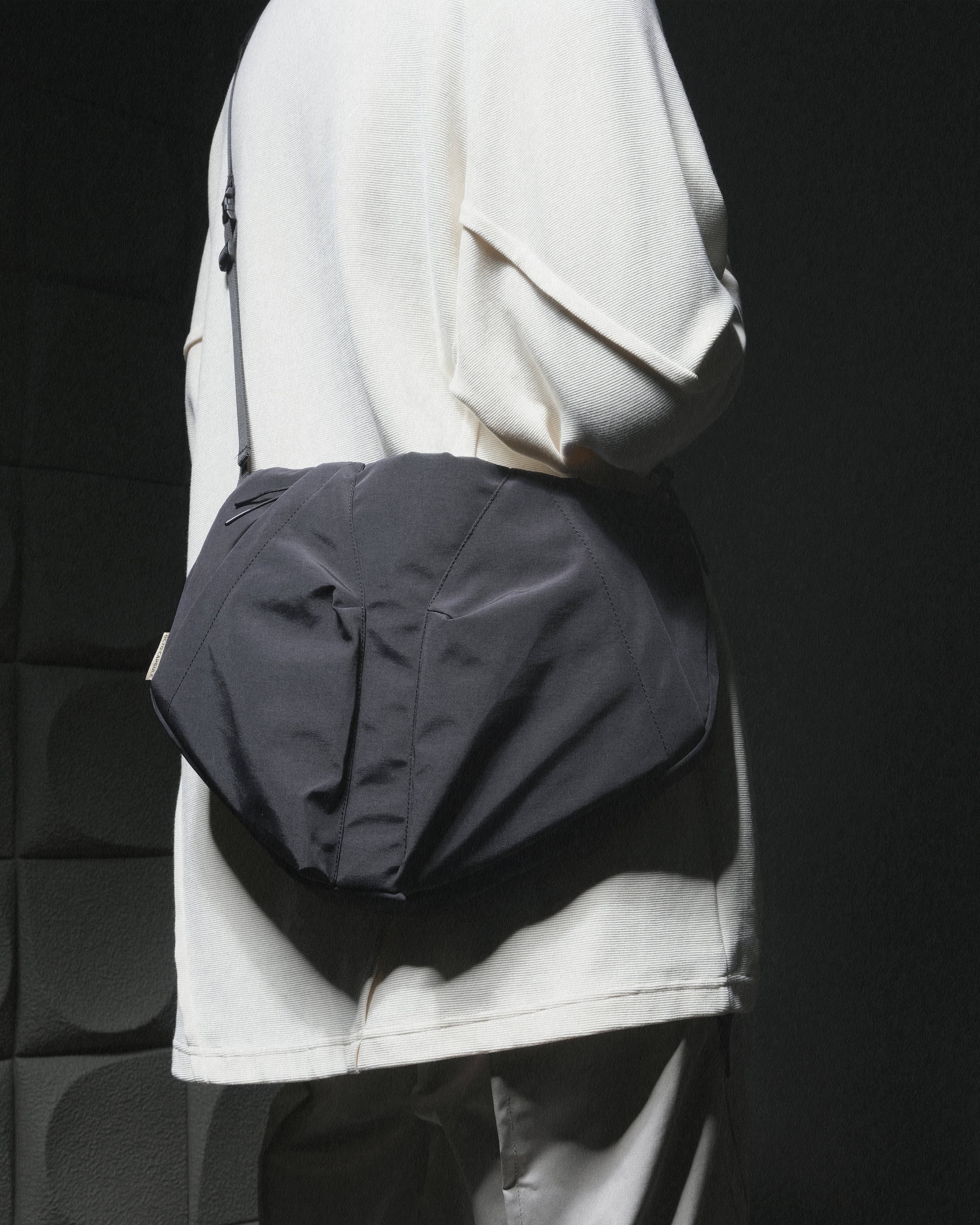 A24-CS-01-B  Futuristic Crossbody Bag (Black)