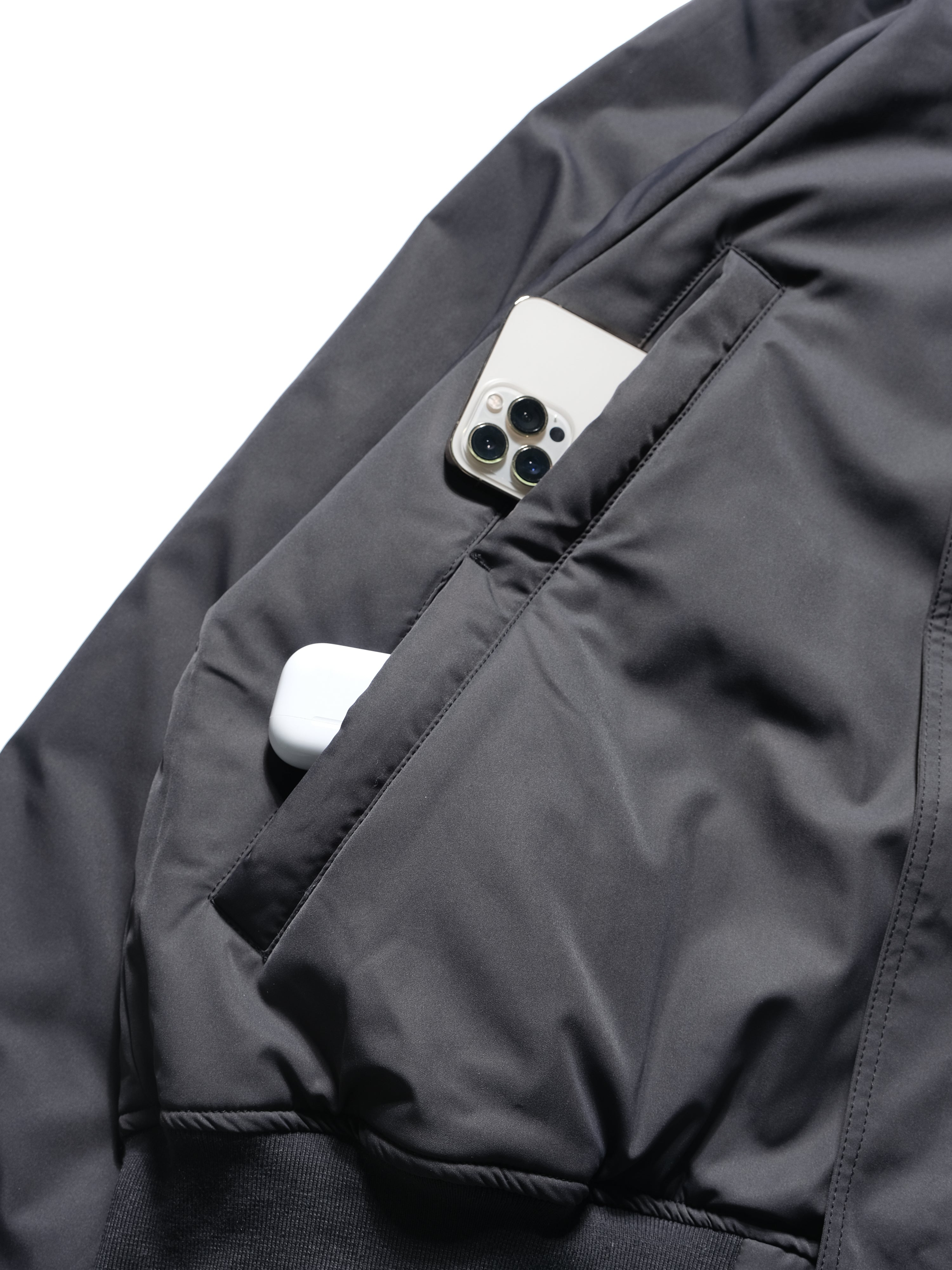 A24-CS-03-J Altitube Double Sided Bomber Jacket (Black)