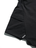 S24  / 03 —  T-01  Irregular Polygon Visor T-shirt  (Black)