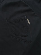 S24  / C-02-T2   ROAM Henry Collar T-shirt  (Black)