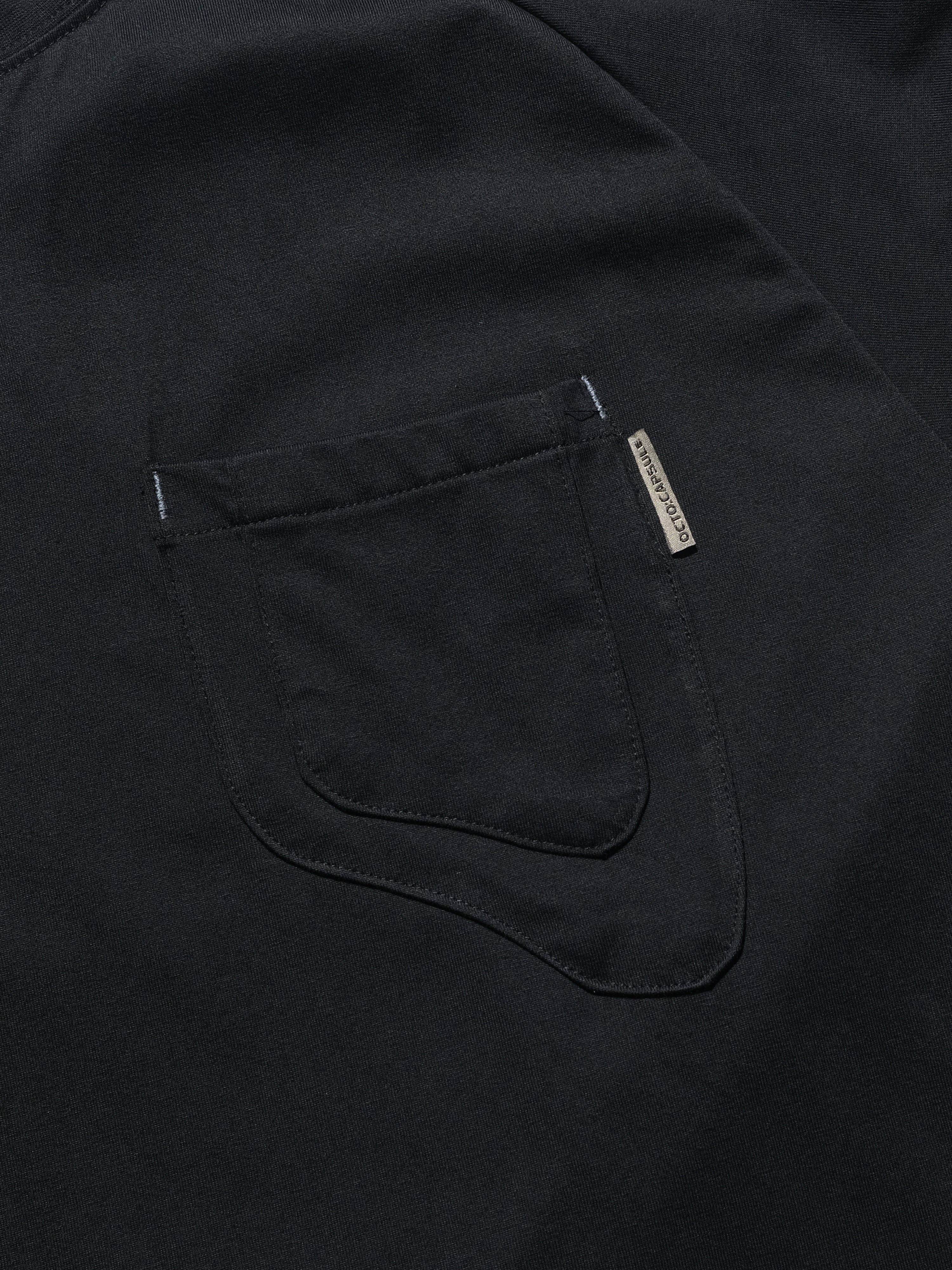S24  / C-02-T2   ROAM Henry Collar T-shirt  (Black)
