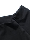 OCTO x SENSE S25-OS-WT1 Zip Cropped Top (Black)