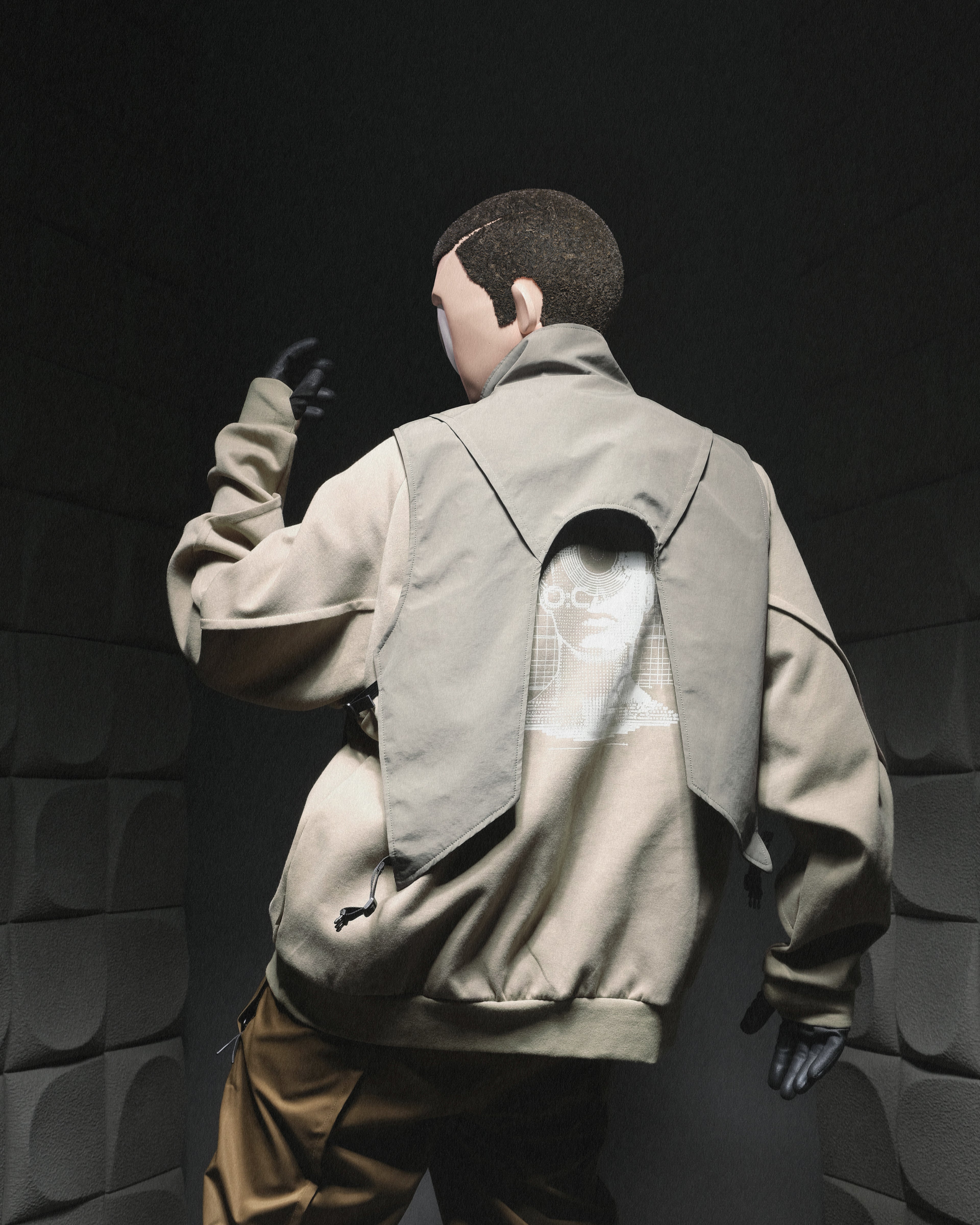 A24-CS-01-O    Futuristic Vest (Seal Green)