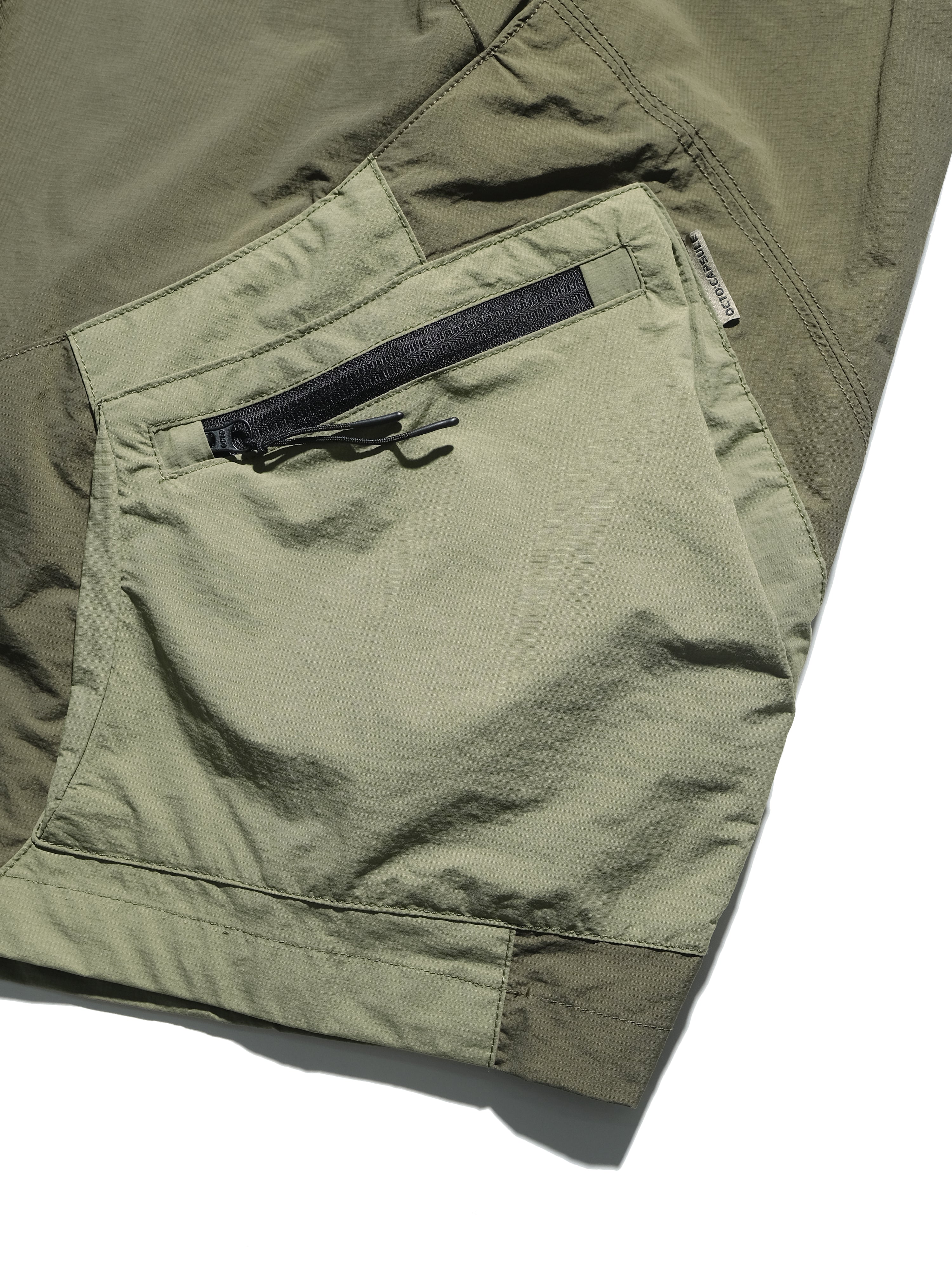 S24 / C-02-S  ROAM Curved Shorts (Khaki Green)