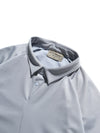 S24  / C-03-T3   Crescent Polo Shirt  (Stone Blue)