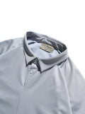 S24  / C-03-T3   Crescent Polo Shirt  (Stone Blue)