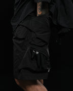 SS23 / 14 —  S23-070 Penetrate Pocket Shorts  (Black)