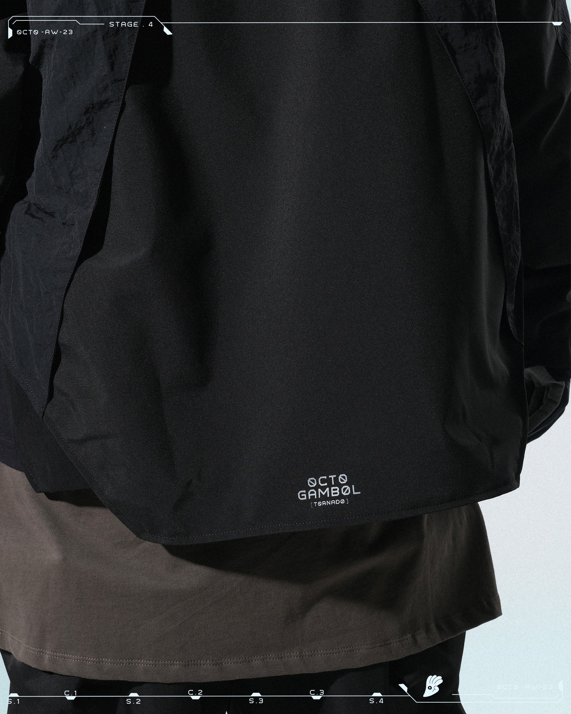 AW23 / 11 —J23-029   Ripple Tornado Pullover (Black)