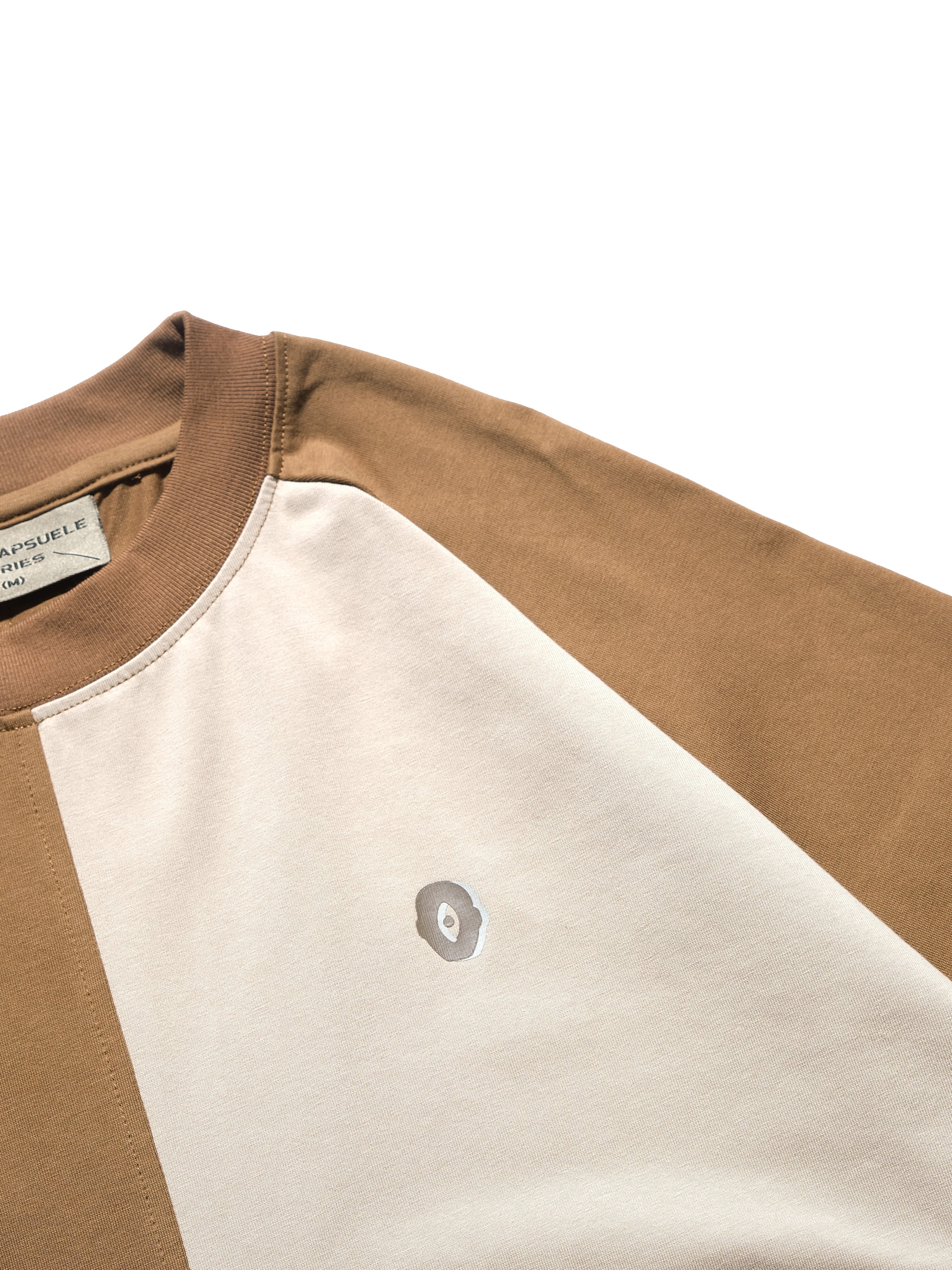 S24  / C-04-T   Dual Stitching Oversized T-shirt  (Brown)