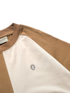 S24  / C-04-T   Dual Stitching Oversized T-shirt  (Brown)
