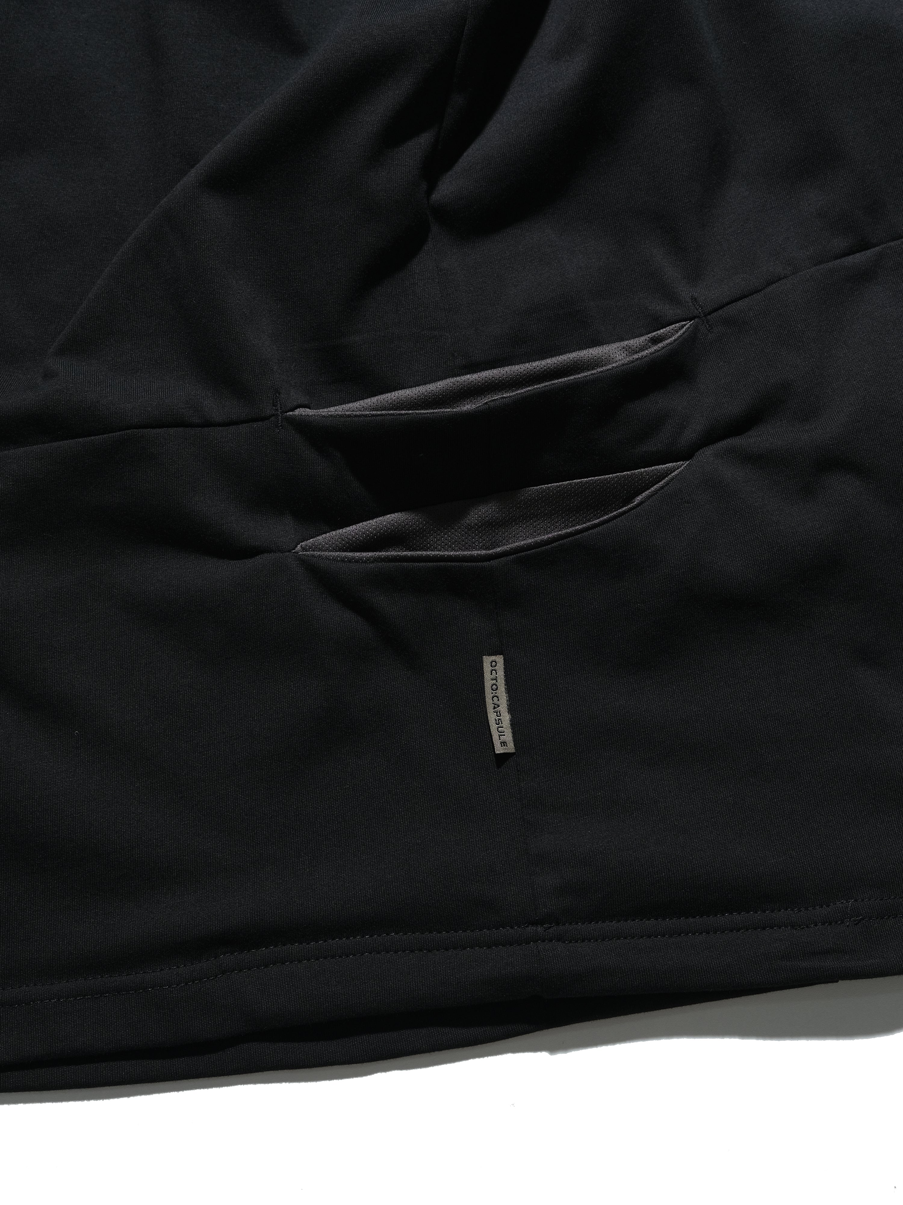 S24  / C-03-T1   Crescent Oversized T-shirt  (Black)