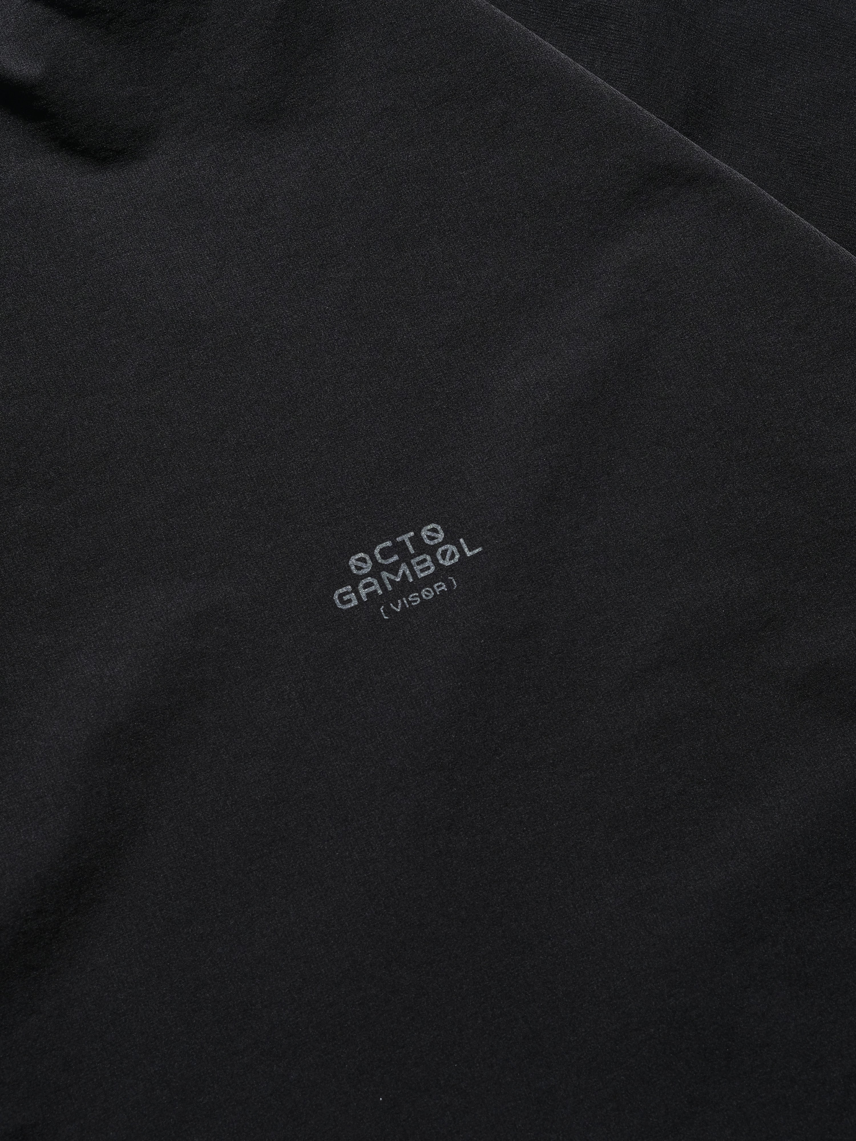 S24  / 03 —  T-01  Irregular Polygon Visor T-shirt  (Black)