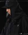 AW23 / 01 — T23-073  Trapezoidal Stereo Visor Shirt (Black)