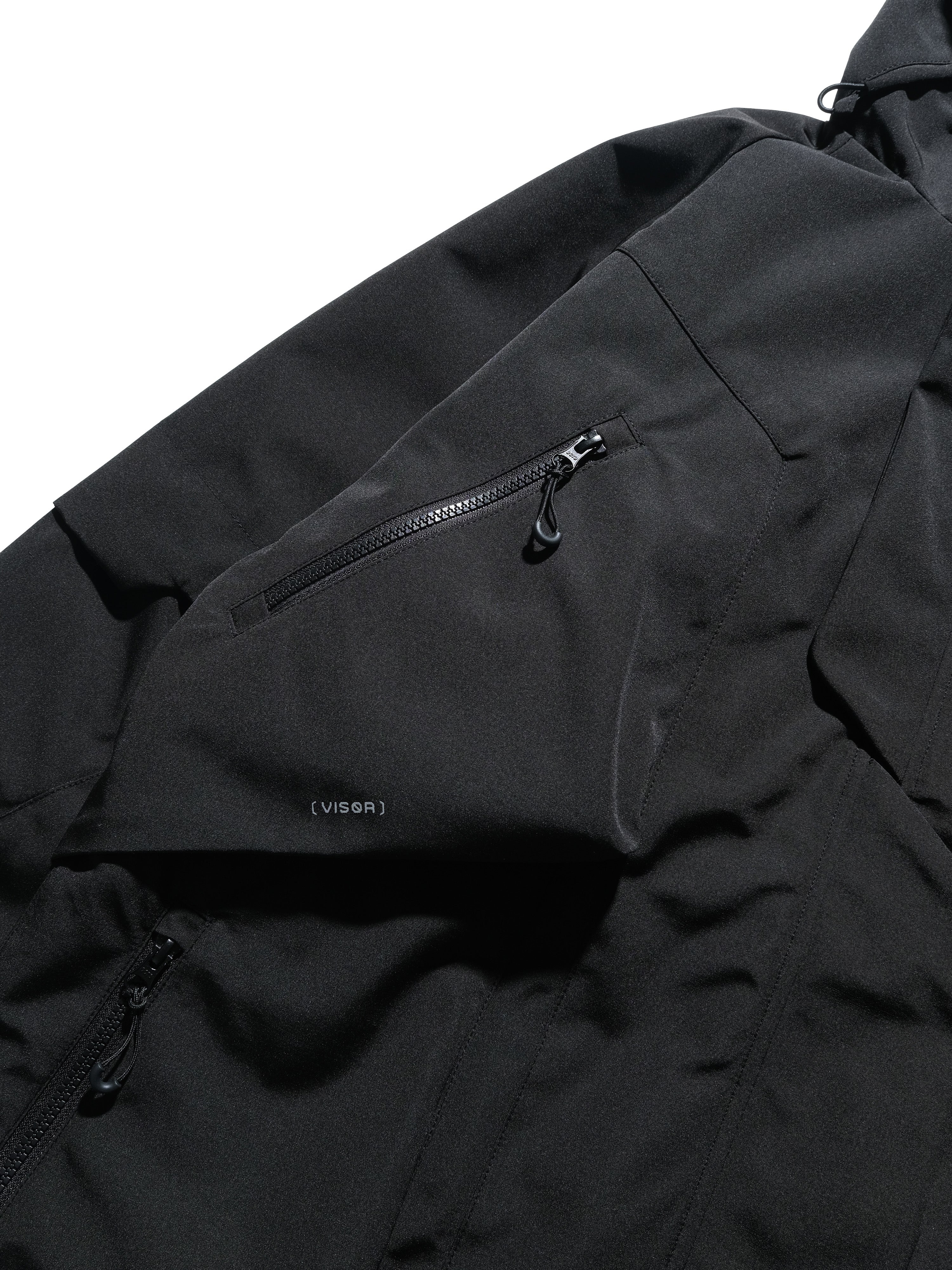 AW23 / 08 —J23-028  Radial Visor Windbreaker (Black)