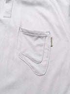 S24  / C-02-T2   ROAM Henry Collar T-shirt  (Light Grey)