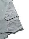 S24  / 03 —  T-01  Irregular Polygon Visor T-shirt  (Seal Grey)