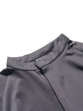 PRE - SEASON —S24 PS-01T-1   Sukkiri Open Chest T-shirt (Shadow Grey)