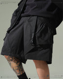 S24 / 02 — S-01  Radial Visor Shorts  (Black)