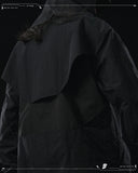 AW23 / 01 — T23-073  Trapezoidal Stereo Visor Shirt (Black)
