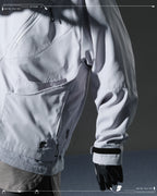 AW23 / 04 —J23-026  Oblique deformation Blazer (Bright Grey)