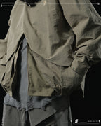 AW23 / 01 — T23-073  Trapezoidal Stereo Visor Shirt (Sand)