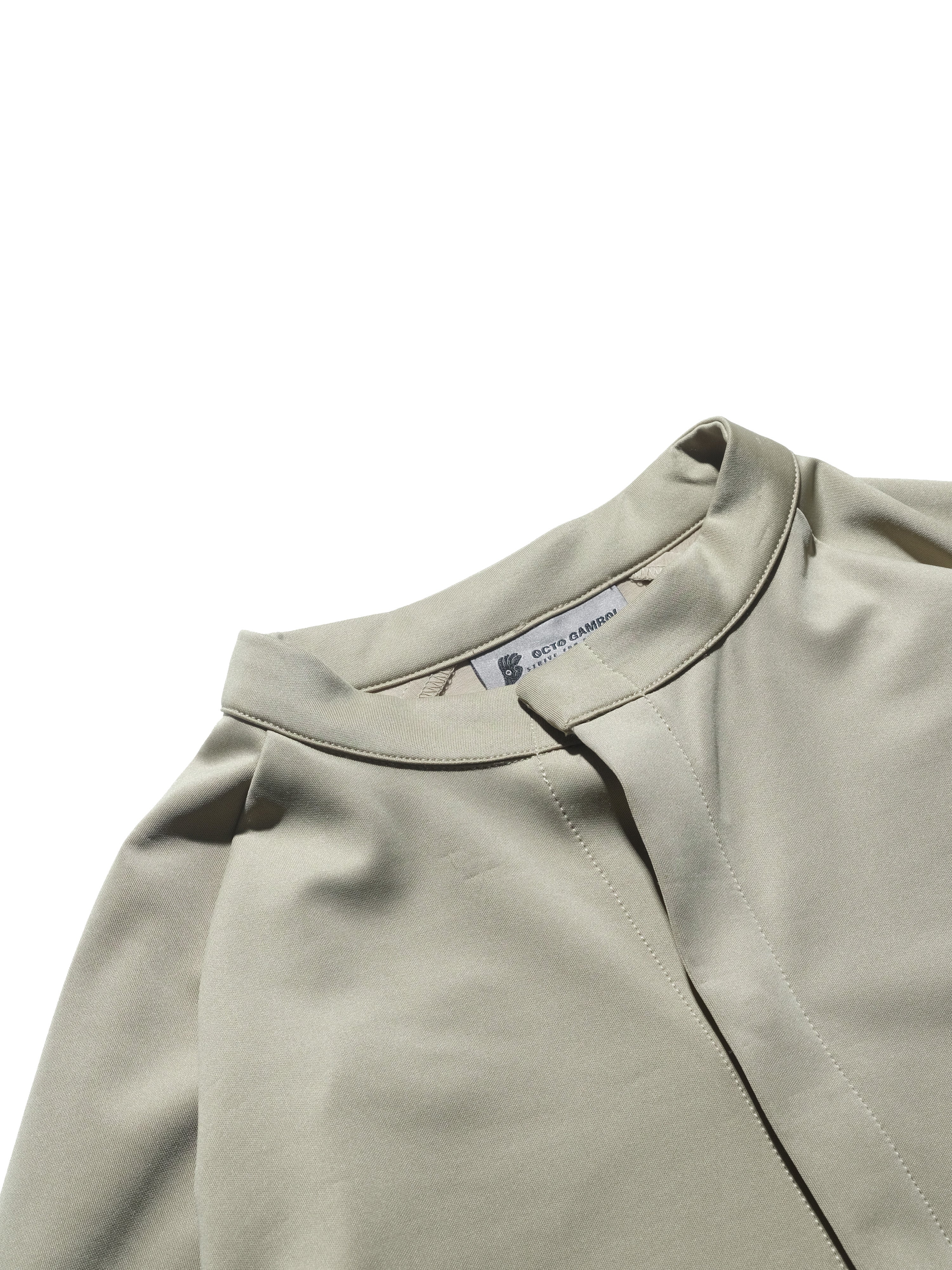 PRE - SEASON —S24 PS-01T-1   Sukkiri Open Chest T-shirt (Taupe Khaki)