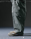 AW23 / 07 —  P23-132  Reverse V-Shape Visor Camber cone Pants  (Sage Green)