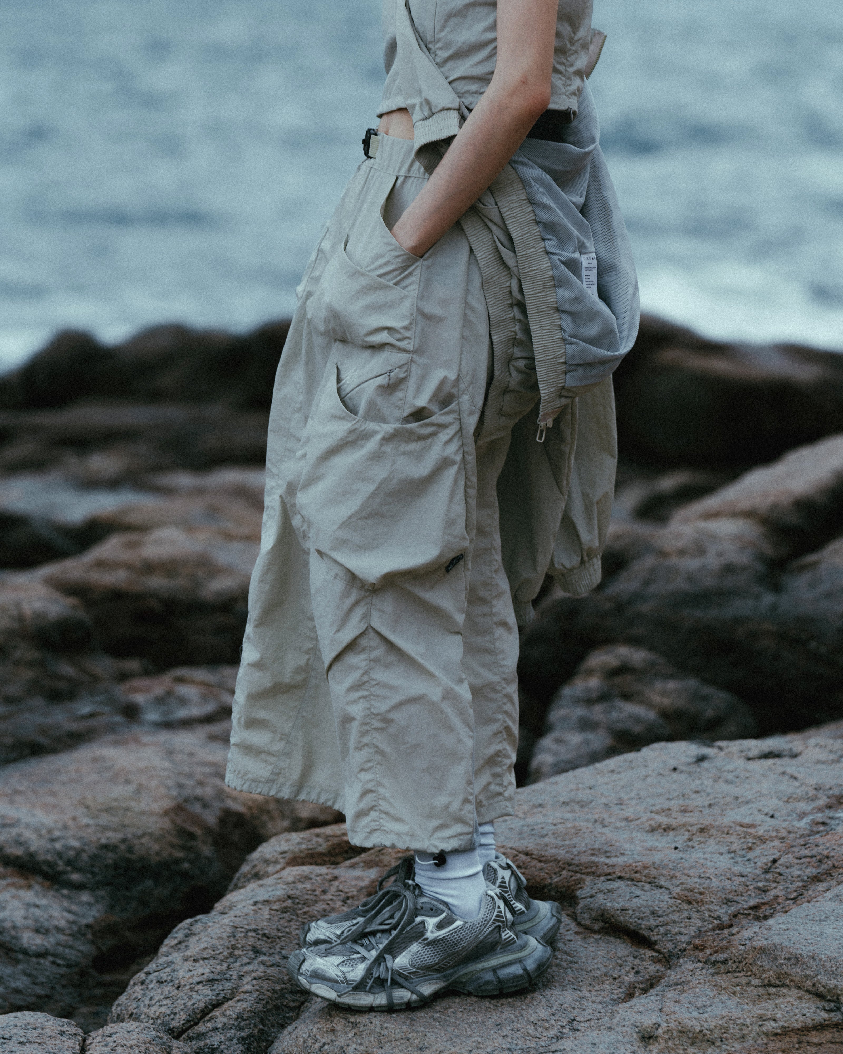 OCTO x SENSE S25-OS-WS Fissure Technical skirts (Ivory)