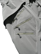 AW23 / 02 —  P23-130 Trapezoidal V-Shape Visor Arc Wide Pants  (Pewter Green)