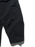 AW23 / 02 —  P23-130 Trapezoidal V-Shape Visor Arc Wide Pants  (Black)