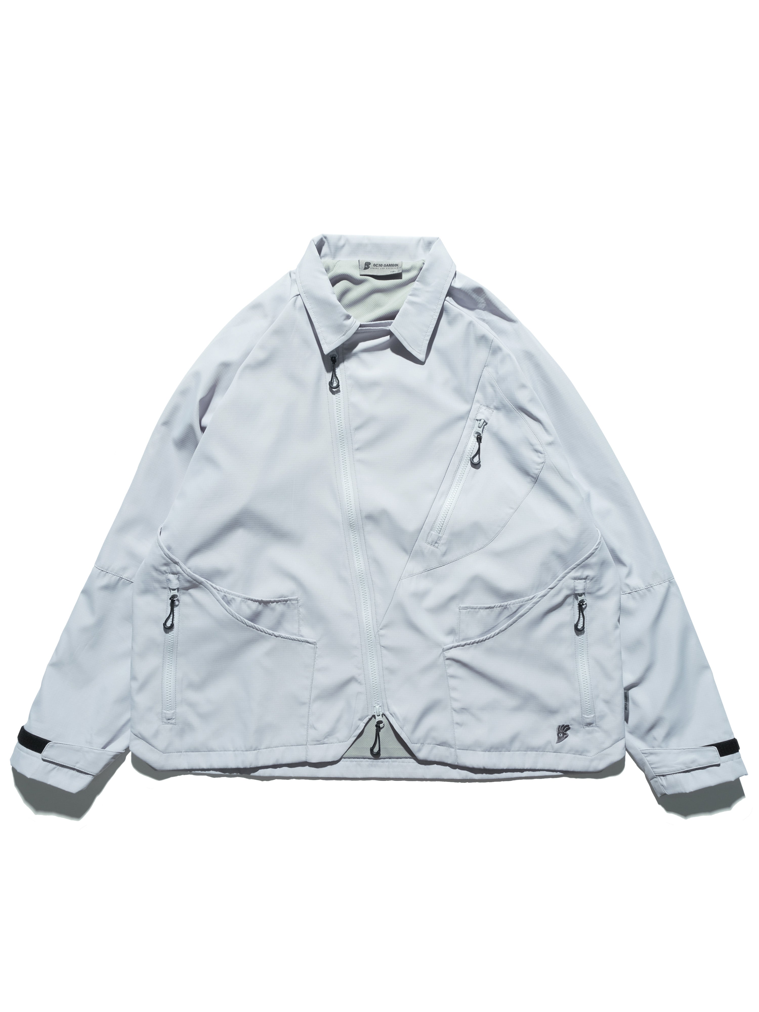 AW23 / 04 —J23-026  Oblique deformation Blazer (Bright Grey)