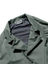 AW23 / 04 —J23-026  Oblique deformation Blazer (Pewter Green)