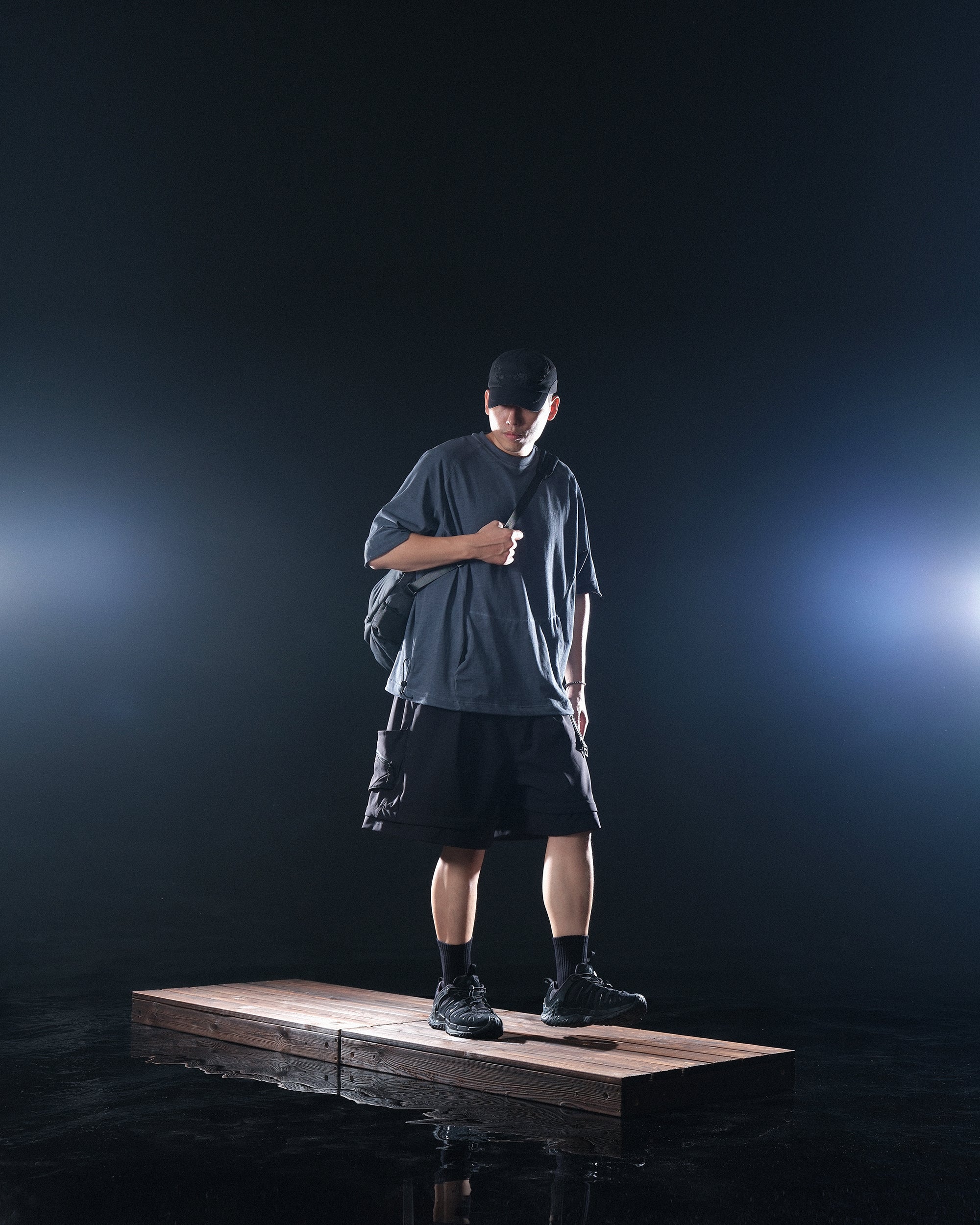 S25-OL-P Octo x Lonely.crocodile Dual Scale Detachable Pants (Black)