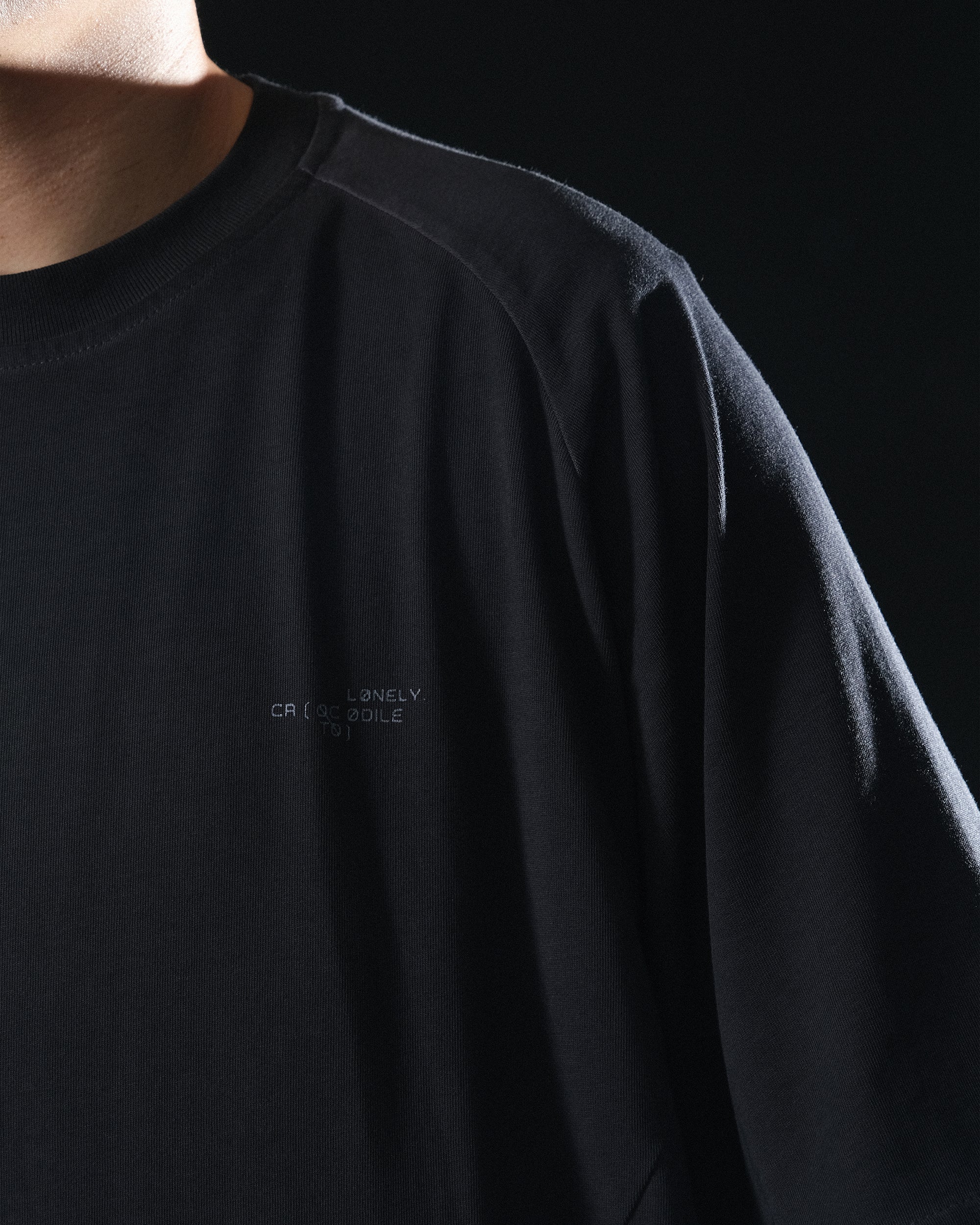 S25-OL-T Octo x Lonely.crocodile Silent Motion Graphic Tee (Black)