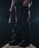 S25-OL-P Octo x Lonely.crocodile Dual Scale Detachable Pants (Black)