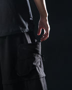 S25-OL-P Octo x Lonely.crocodile Dual Scale Detachable Pants (Black)