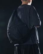 S25-OL-B Octo x Lonely.crocodile Curved Scale Crossway Bag (Black)