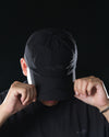 S25-OL-C Octo x Lonely.crocodile Scaled Curve Cap (Black)