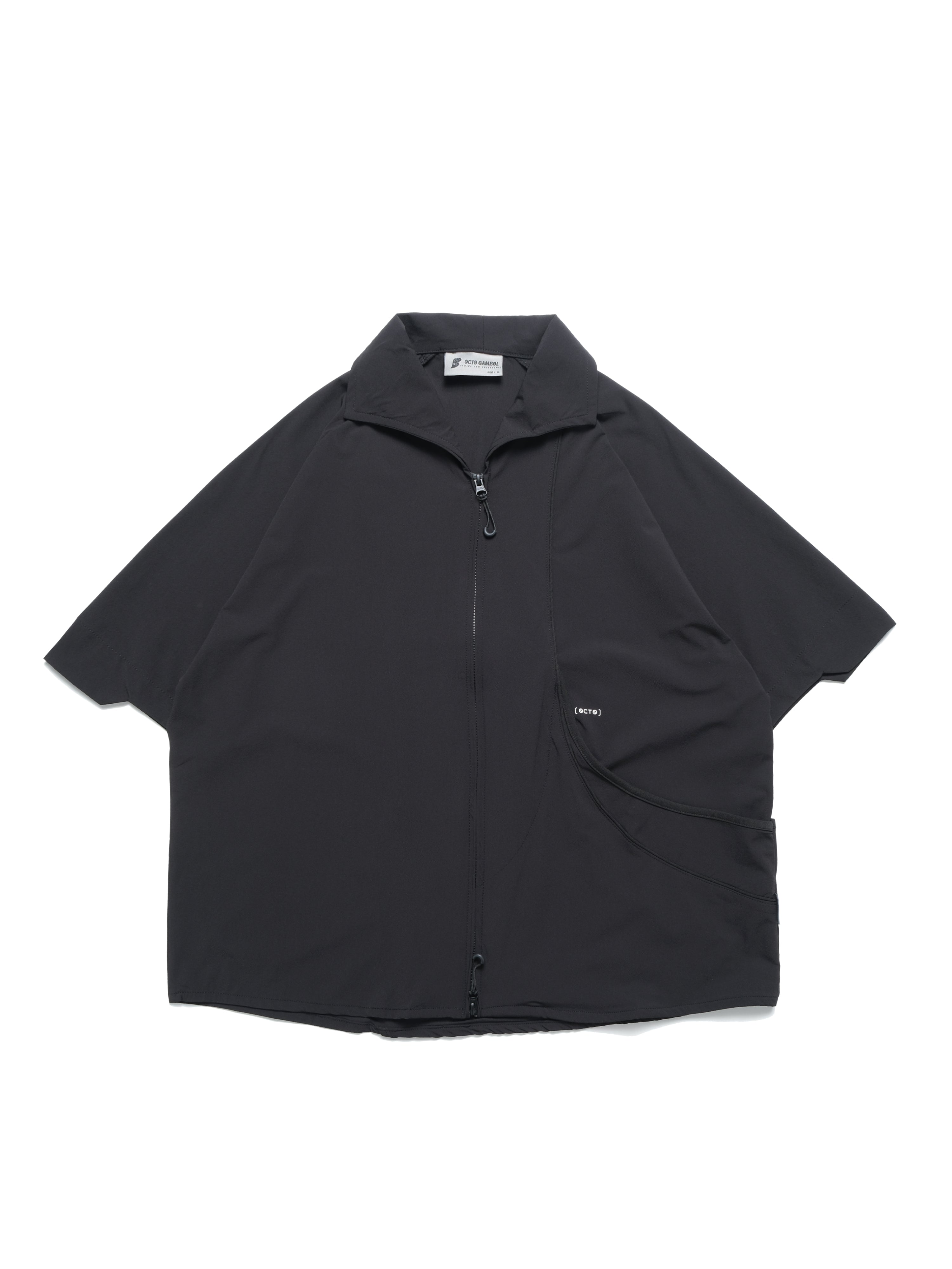 S3/ S25-O-02 Crossable Shirt (Black) – OCTO GAMBOL