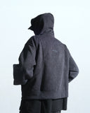 A25-OI-H OCTO X IONISM Strata Zip-up (Black)