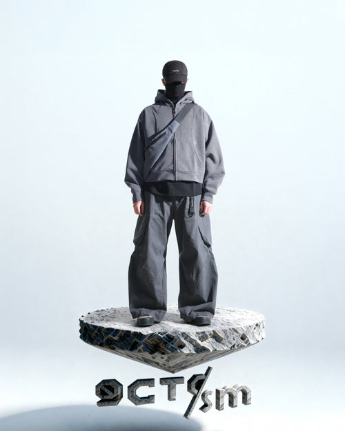 A25-OI-H OCTO X IONISM Strata Zip-up (Grey)